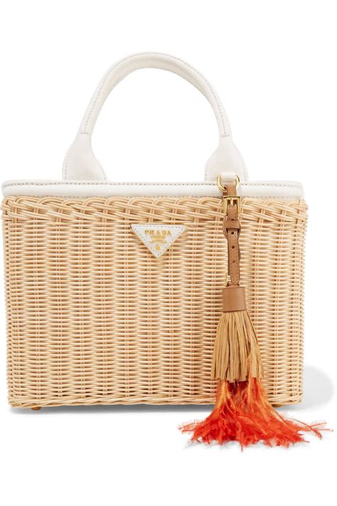 used wicker prada handbags